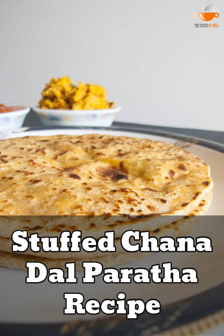 stuffed chana dal paratha – indian stuffed flatbread