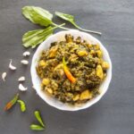dry aloo palak