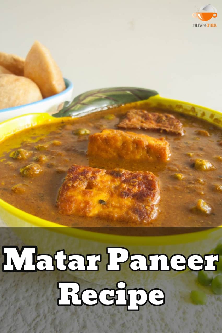 Matar Paneer Recipe – How To Make Matar Paneer Curry – The Tastes Of India