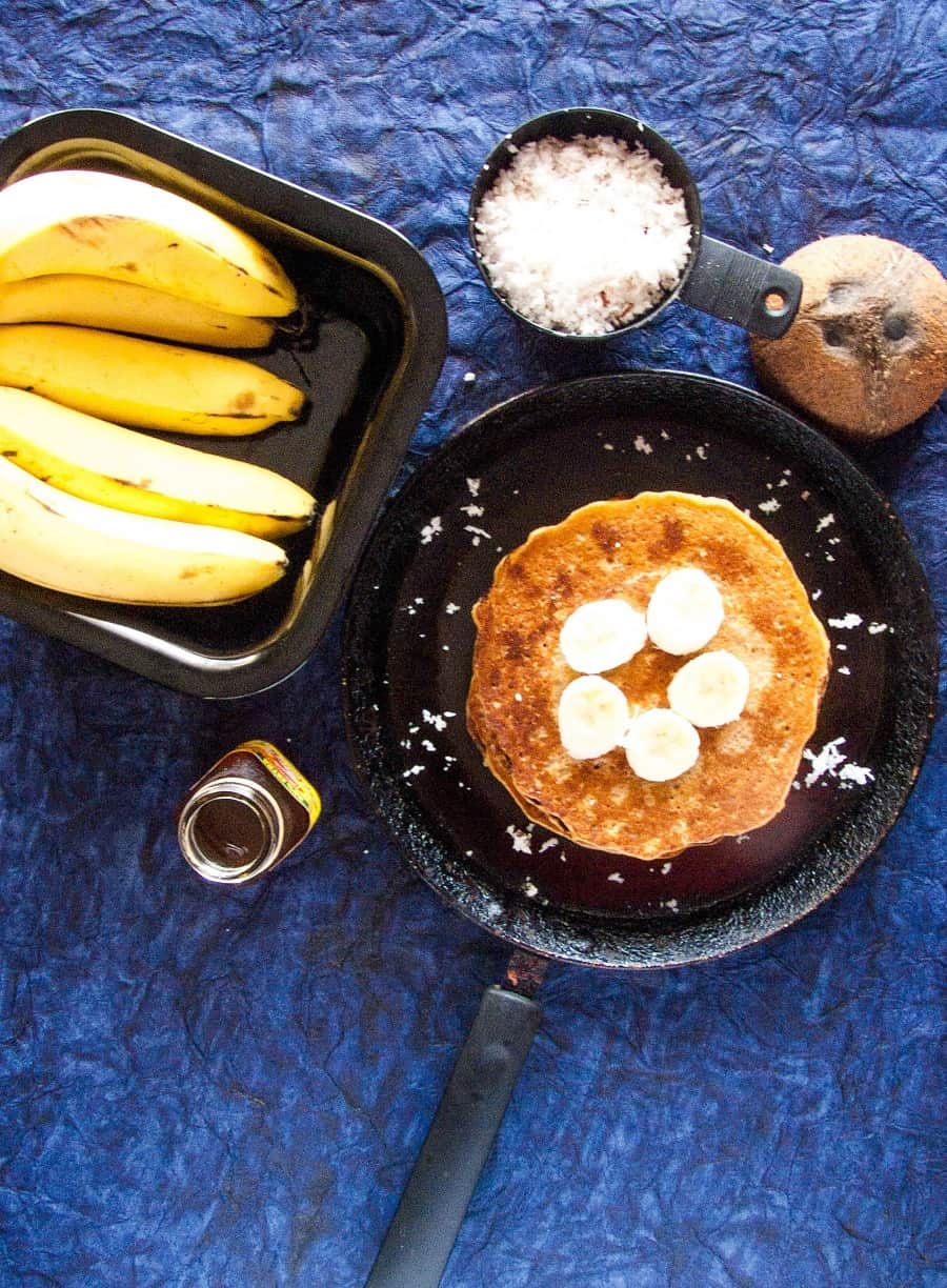 Eggless Banana Pancake Recipe - Make Pancake Without Baking Soda
