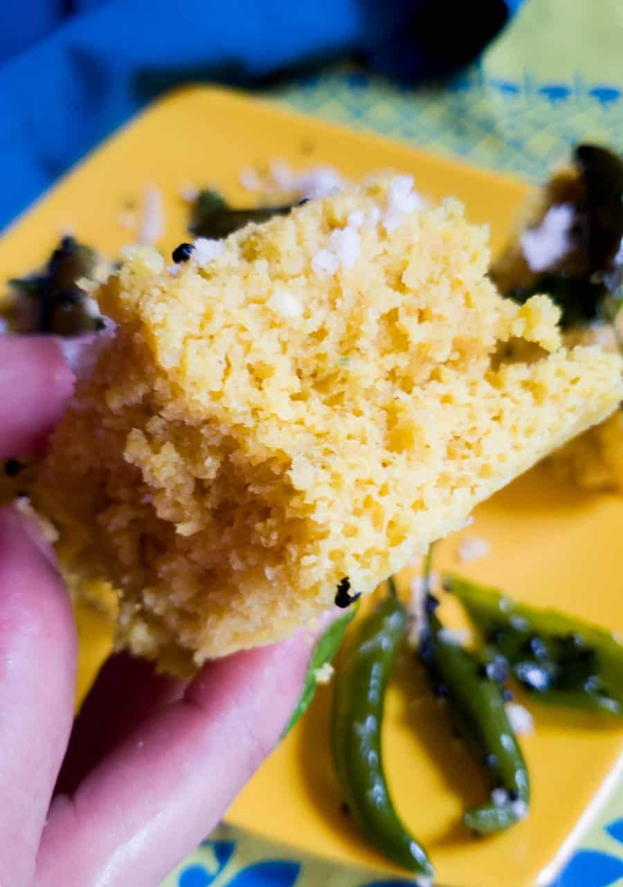 Instant Khaman Dhokla Recipe How to Make Dhokla in Pressure Cooker