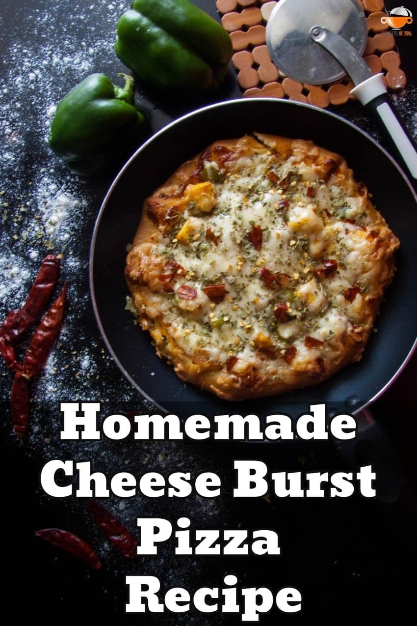 homemade cheese burst pizza recipe