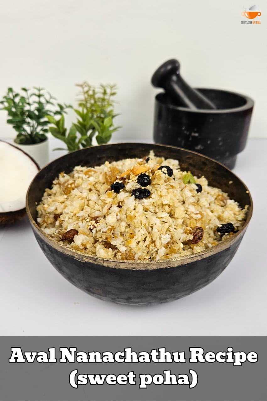 Aval Nanachathu Recipe 10 Minutes Healthy Sweet Poha