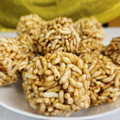 Murmura Laddu Recipe